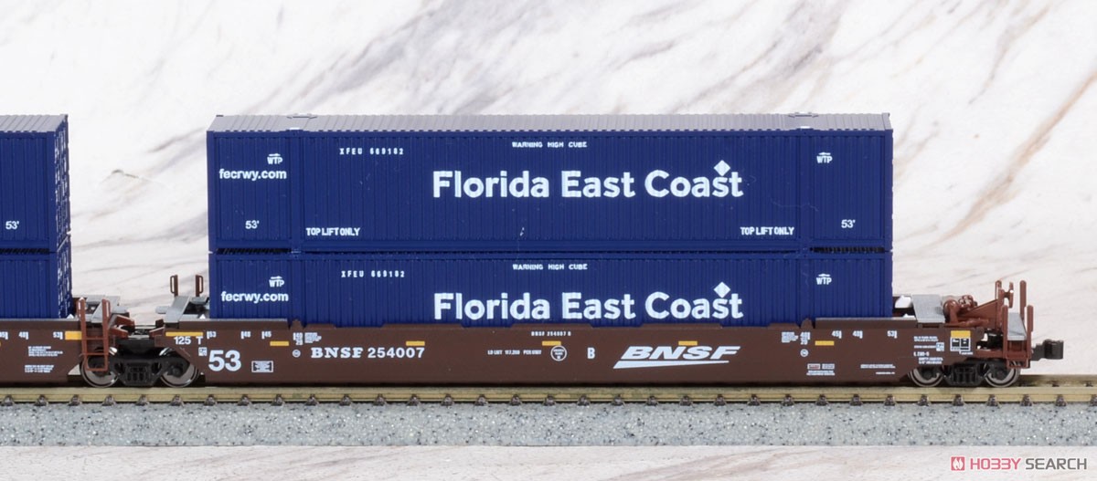 MAXI-IV BNSF Swoosh Logo w/Florida East Coast Container (3-Car Set) (Model Train) Item picture6
