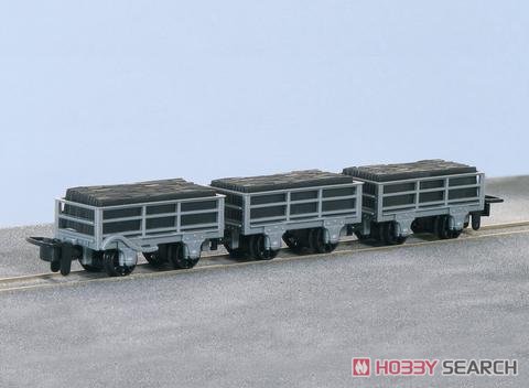 (OO-9) 2トン ストレートワゴン (1両ブレーキ付) (3両セット) ★外国形モデル (鉄道模型) 商品画像1