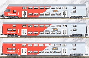 (N) OBB City Shuttle Wiesel Ep.V Three Car Set (3-Car Set) (Model Train)