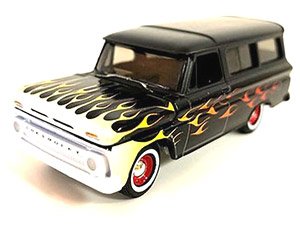 1965 シボレー サバーバン ブラック フレイム (ミニカー)