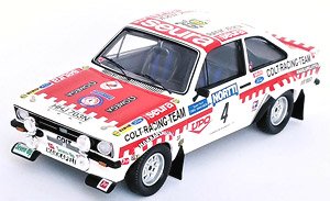 フォード エスコート Mk2 1975年1000湖ラリー 3位 #4 Timo Makinen / Henry Liddon (ミニカー)