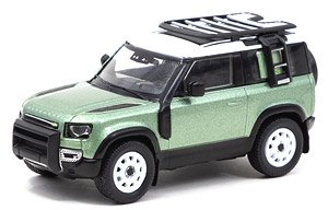 Land Rover Defender 90 Green Metallic (Diecast Car)