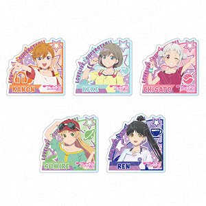 Love Live! Superstar!! Acrylic Badge Training Wear Ver. (Set of 5) (Anime Toy)