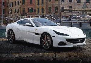 Ferrari Portofino M Spider Closed Roof Bianco Cervino (Without Case) (Diecast Car)