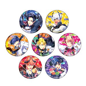 Hologram Can Badge (65mm) [Obey Me!] 01 Halloween Ver. Box (Especially Illustrated) (Set of 7) (Anime Toy)