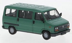 (HO) Peugeot J5 Bus 1982 Green (Model Train)