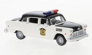 (HO) Checker Cab Police Car 1974 Kalamazoo Police Department (Model Train)