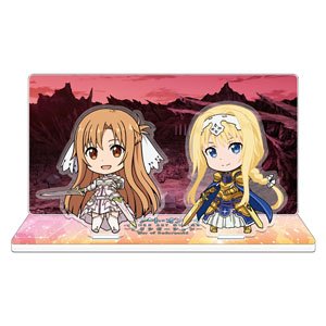 Sword Art Online: Alicization - War of Underworld Acrylic Diorama B [Asuna [The Goddess of Creation, Stacia] & Alice] (Anime Toy)