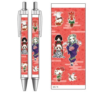 Hozuki`s Coolheadedness Ballpoint Pen C [Okou & Karashi & Zashiki-warashi] (Anime Toy)