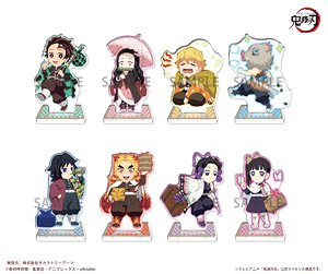 Demon Slayer: Kimetsu no Yaiba Mission Pilgrimage Trading Acrylic Stand (Set of 8) (Anime Toy)