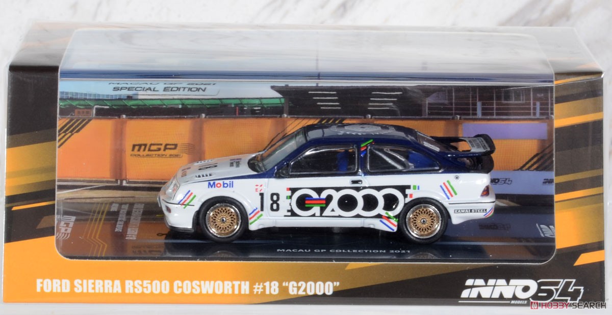 Ford Sierra RS500 Cosworth #18 `G2000` Macau Guia Race 1988 3rd Place (Diecast Car) Package1