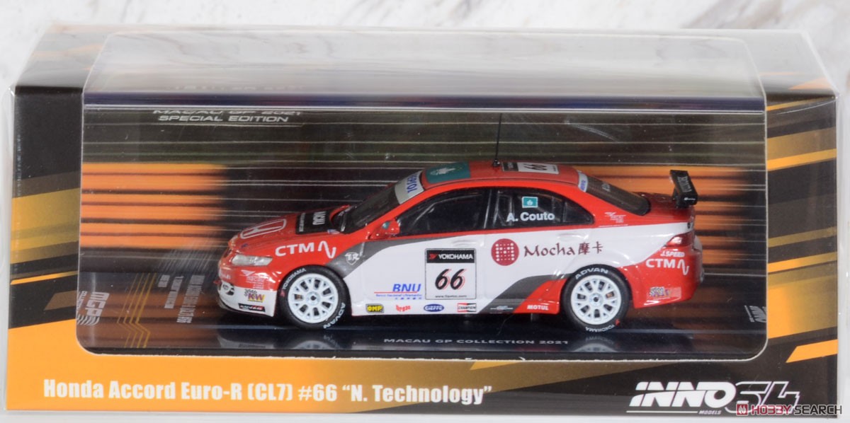 Honda Accord Euro-R (CL7) #66 `N. Technology` Macau World Touring Car Championship 2008 (Diecast Car) Package1