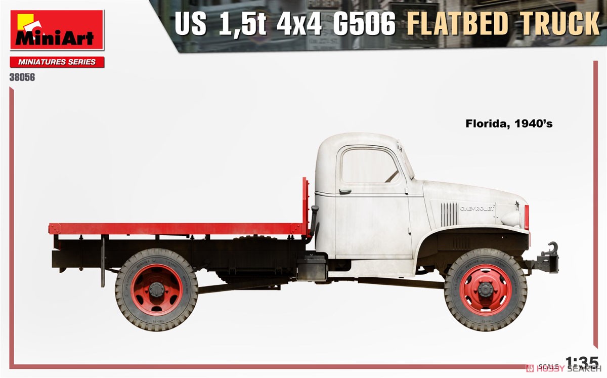 US 1,5t 4x4 G506 Flatbed Truck (Plastic model) Color8
