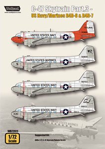 C-47 スカイトレイン パート 3 アメリカ海軍/アメリカ海兵隊 R4D-6&R4D-7 (エアフィックス用) (デカール)