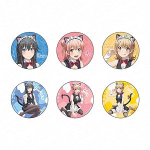 My Teen Romantic Comedy Snafu Climax Can Badge (Blind) Kemomimi Maid Ver. (Single Item) (Anime Toy)