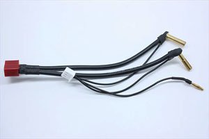 T Type 2P& 4mm Low Profilebullet Connector (2S Li-Po) (RC Model)