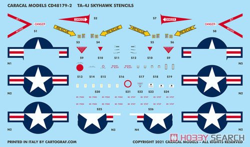 アメリカ海軍 TA-4Jスカイホーク用デカール パート2 (デカール) 商品画像2