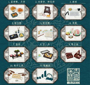 Traditional Chinese Pastry Series Trading Figure (Set of 10) (Completed)