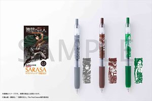 進撃の巨人 サラサクリップカラーボールペン3本セット リヴァイ (キャラクターグッズ)