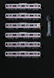 Keio Series 8000 (Non-Renewaled Car, 8014 Formation) Additional Six Middle Car Set (without Motor) (Add-on 6-Car Set) (Pre-colored Completed) (Model Train)