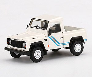 ランドローバー ディフェンダー 90 ピックアップ ホワイト (左ハンドル) (ミニカー)