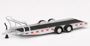 Car Hauler Trailer Type A Silver (Diecast Car)