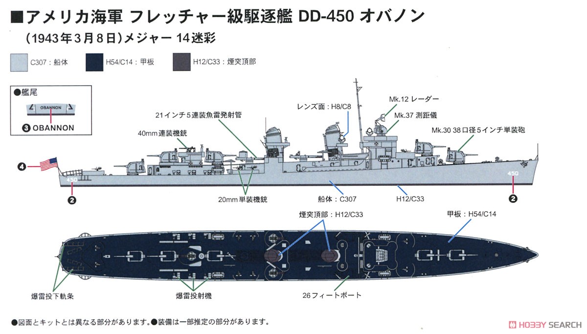 南太平洋の戦い (日本海軍 駆逐艦 天霧 VS アメリカ海軍 PTボート) (プラモデル) 塗装3