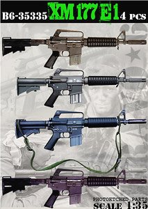 Vietnam War XM177E1 (4 Pices) (Plastic model)