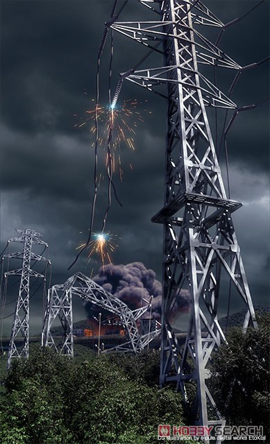 DCM16 Dio Com War Torn Urban C Lattice Tower (Plastic model) Other picture3