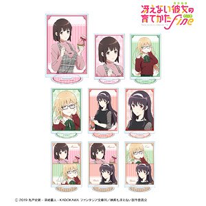 Saekano: How to Raise a Boring Girlfriend Fine [Especially Illustrated] Trading Acrylic Stand [Megumi Birthday 2021 Ver.] (Set of 9) (Anime Toy)