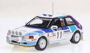 マツダ 323 GT-X 1990年1000湖ラリー #11 H.Mikkola/A.Hertz ライトポッド付 (ミニカー)