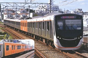 16番(HO) 東急 6020系 Qシート車 大井町線 中間3両セット (4・5・6号車) 完成品 (増結・3両セット) (塗装済み完成品) (鉄道模型)