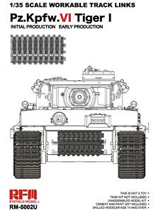 Tiger I Early Prodution Workable Track Links (Plastic model)