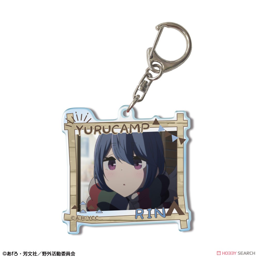 Laid-Back Camp Acrylic Key Ring Design 03 (Rin Shima/A) (Anime Toy) Item picture1