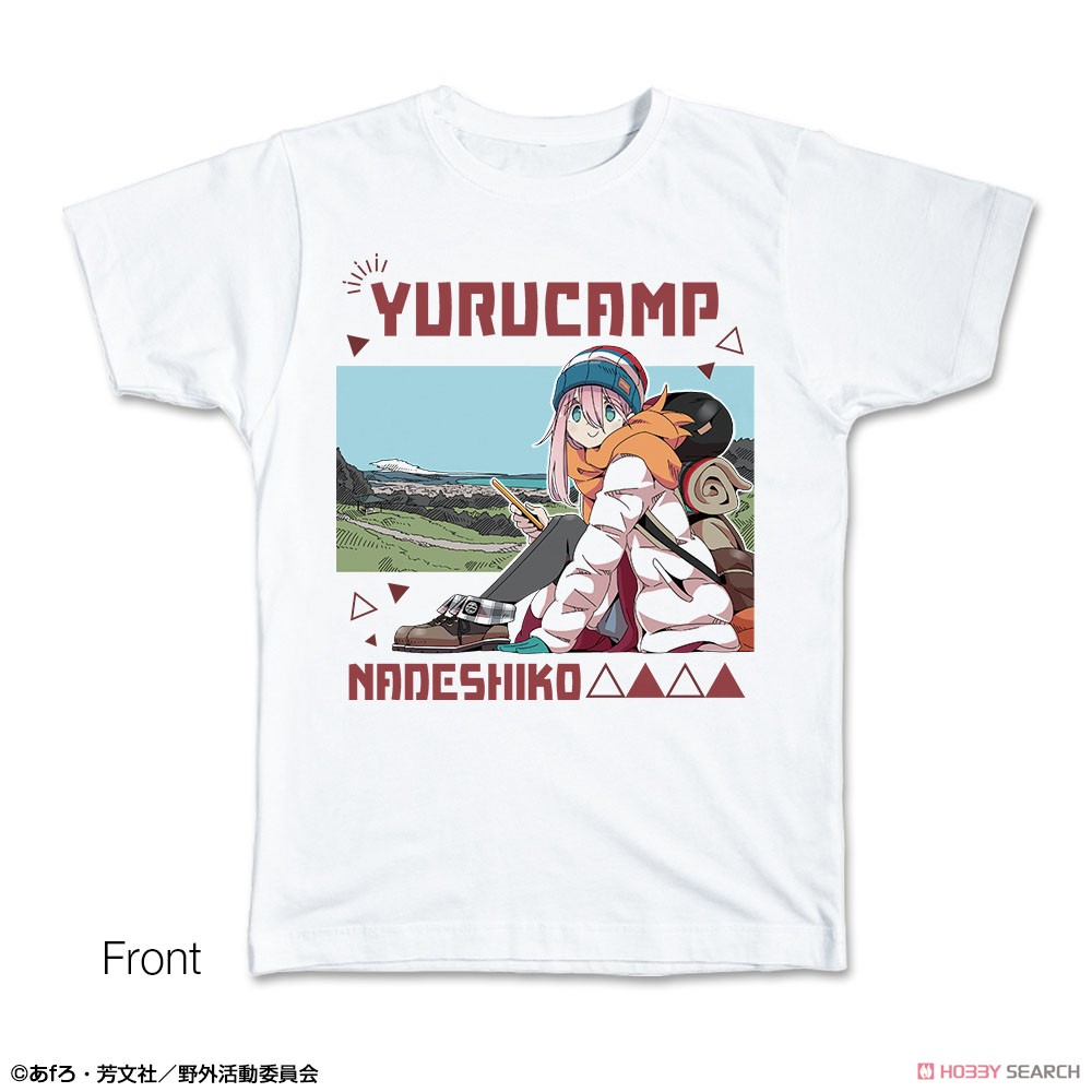 Laid-Back Camp T-Shirt M Size Design 01 (Nadeshiko Kagamihara) (Anime Toy) Item picture1