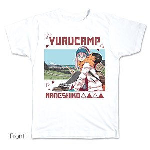 Laid-Back Camp T-Shirt L Size Design 01 (Nadeshiko Kagamihara) (Anime Toy)