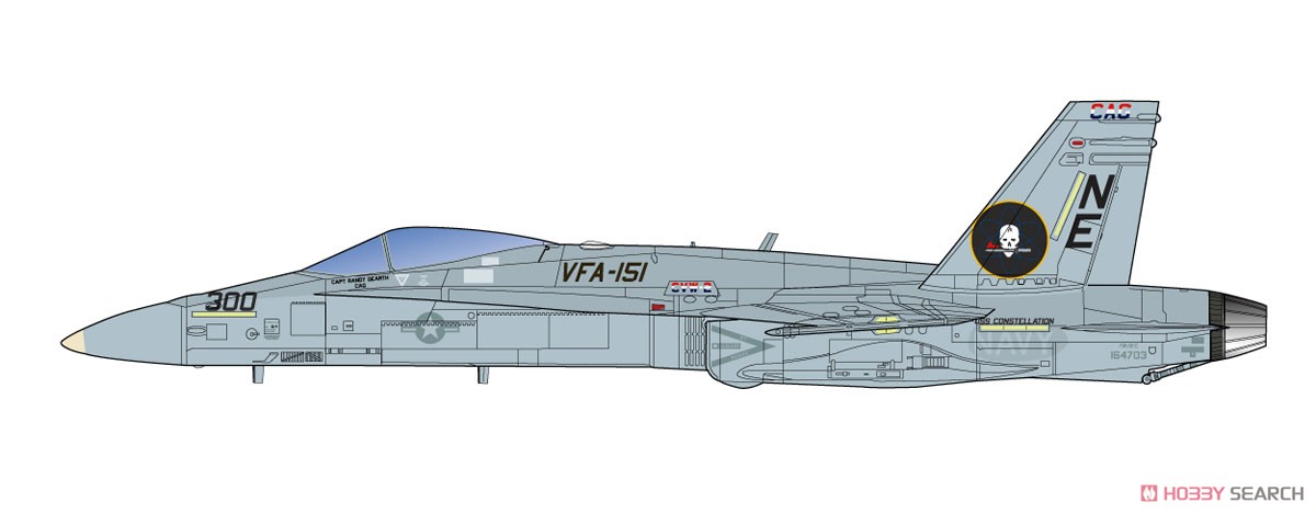 アメリカ海軍艦上戦闘機 F/A-18C ホーネット NAF厚木 (プラモデル) 塗装1