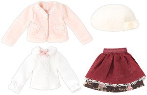 Romantic Girly! Dress Up Mood Set (Pastel Pink x Strawberry Red) (Fashion Doll)