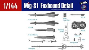 MiG-31 フォックスハウンド ディティールパーツ Set (プラモデル)