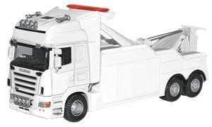 (OO) Scania Topline Recovery Truck White (Model Train)