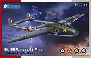 DH.100 Vampire FB.Mk.9 `Tropicalised Fighter-Bomber` (Plastic model)