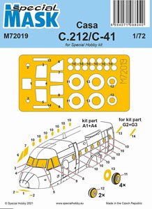 CASA C.212/C-41 塗装マスクシール (スペシャルホビー用) (プラモデル)