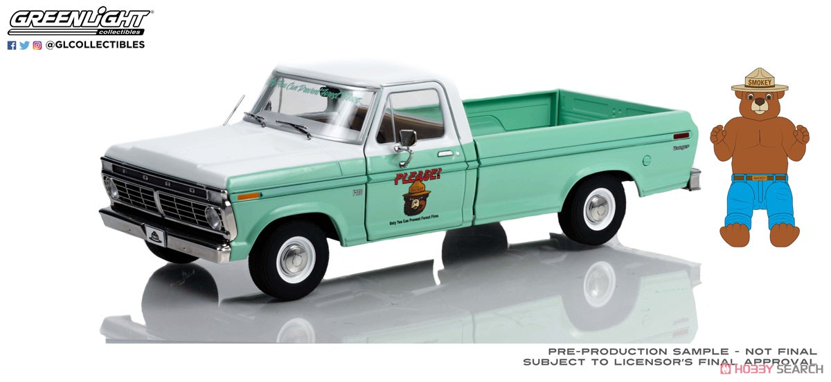 1975 Ford F-100 - Forest Service Green w/Smokey Bear Figure `Only You Can Prevent Wildfires` (ミニカー) その他の画像1