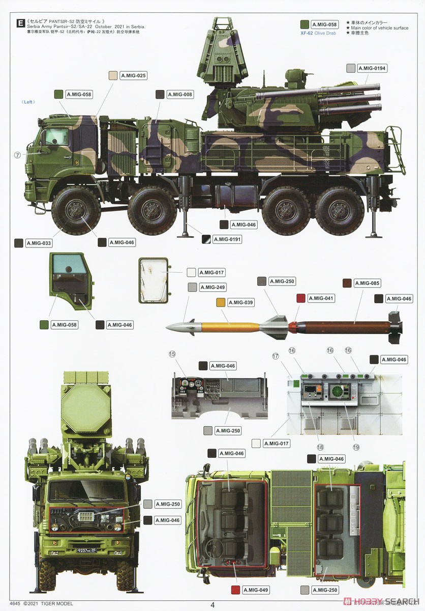 Russian Pantsir-S2 Missile System (SA-22 Greyhound) (Plastic model) Color6