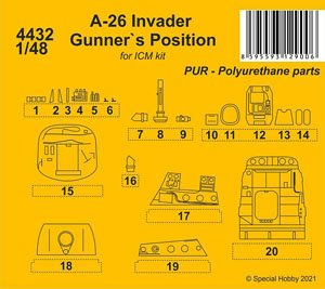 A-26 Invader Gunner`s Position (for ICM) (Plastic model)