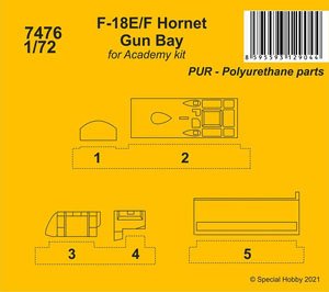 F/A-18E/F スーパーホーネット ガンベイ (アカデミー用) (プラモデル)