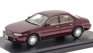 Nissan Leopard J.Ferie Type X (1992) Raspberry Red (Diecast Car)