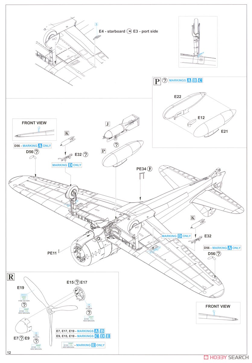 A6M2 零戦21型 プロフィパック (プラモデル) 設計図10