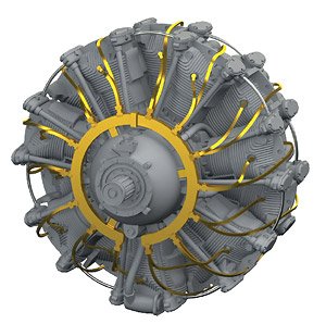 A6M2 Engine Print (for Eduard) (Plastic model)