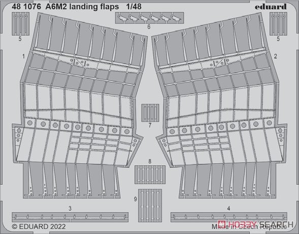 A6M2 零戦 ランディングフラップ (エデュアルド用) (プラモデル) その他の画像1
